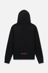 RTA Floyd Zip-Up Hoodie Black Fingerprint Logo at Gravity NYC